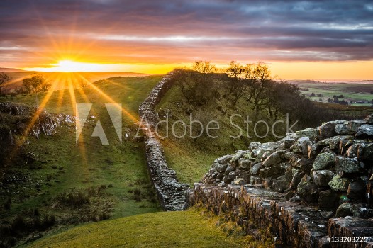 Picture of Hadrians Wall Northumberland